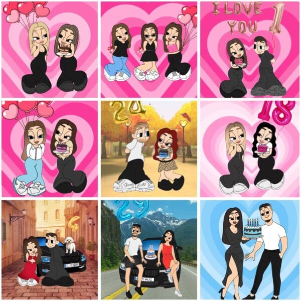 Modele Tablou Cartoon