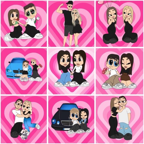 Tablou Cartoon Cuplu