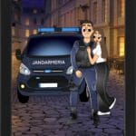 Cartoon Jandarm Cuplu