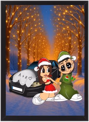 Tablou Cartoon Craciun V10