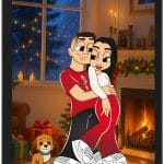 Tablou Cartoon Craciun V3