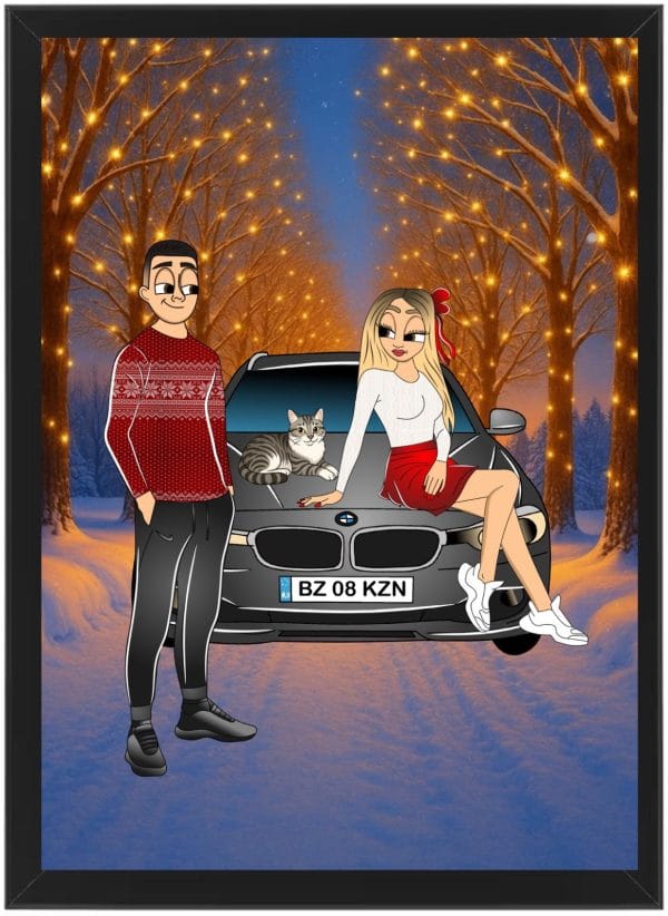 Tablou Cartoon Craciun V13