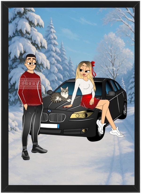 Tablou Cartoon Craciun V13