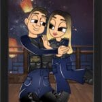 Tablou Cartoon Jandarm cuplu