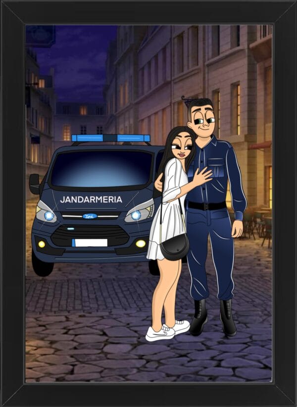 Cartoon Jandarm Cuplu v1