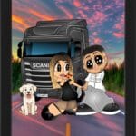 Tabou personalizat Cartoon Tir Cuplu