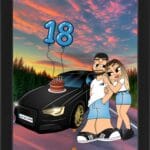 Tablou Cartoon Aniversare