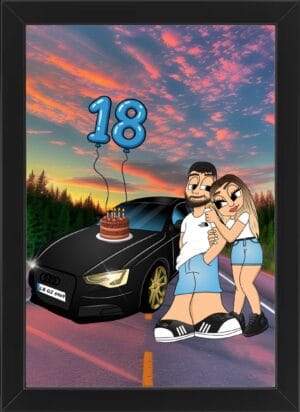 Tablou Cartoon Aniversare