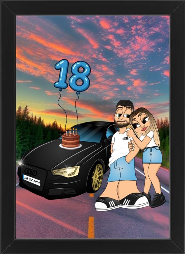 Tablou Cartoon Aniversare