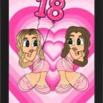 Tablou Cartoon Aniversare Prietene V15