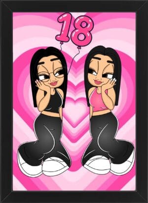 Tablou Cartoon Aniversare Prietene V13