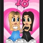 Tablou Cartoon Aniversare Prietene V21
