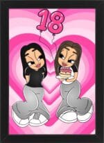 Tablou Cartoon Aniversare Prietene V12