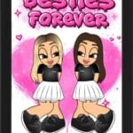 Tablou Cartoon Besties Forever V2