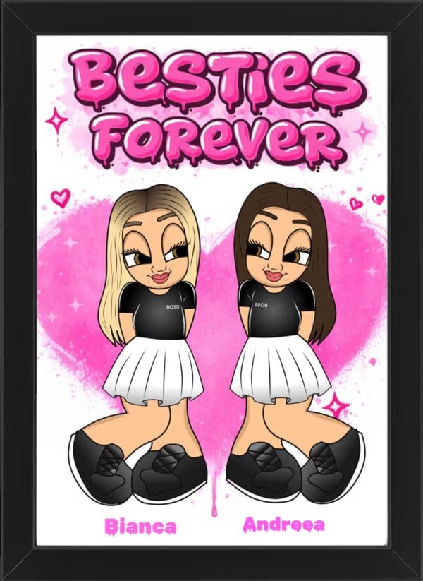 Tablou Cartoon Besties Forever V2