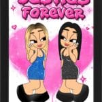 Tablou Cartoon Besties Forever V4