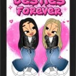 Tablou Cartoon Besties Forever V5