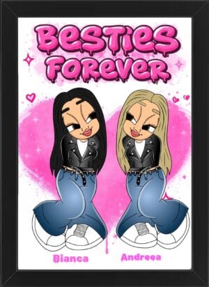 Tablou Cartoon Besties Forever V5