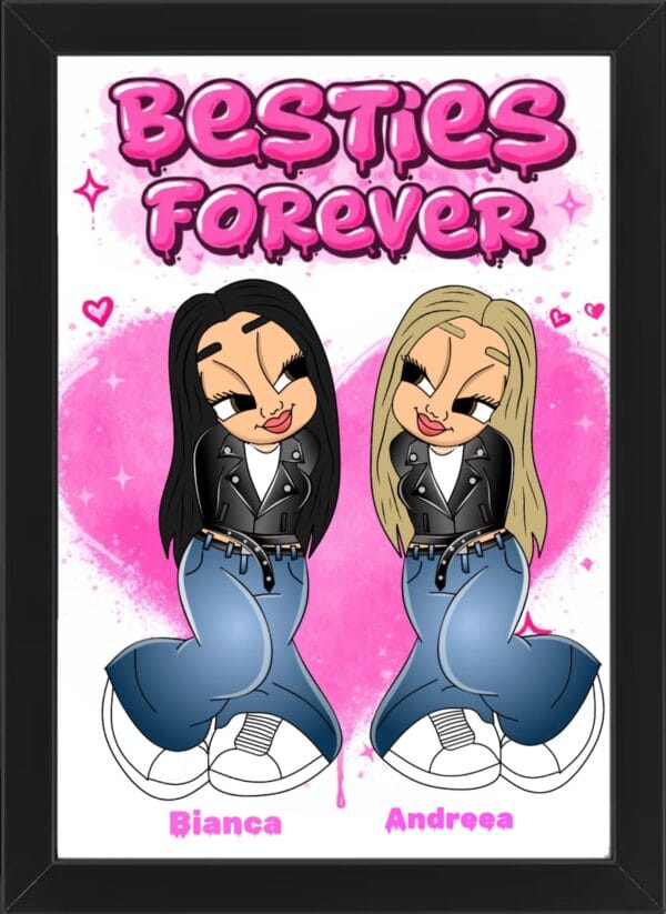Tablou Cartoon Besties Forever V5