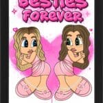Tablou Cartoon Besties Forever V3