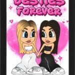 Tablou Cartoon Besties Forever
