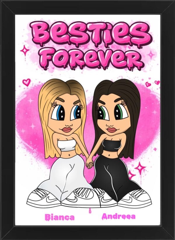 Tablou Cartoon Besties Forever