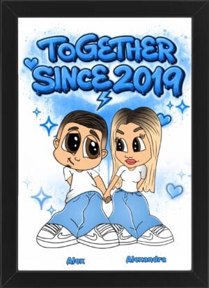 Cartoon Cuplu TOGETHER SINCE