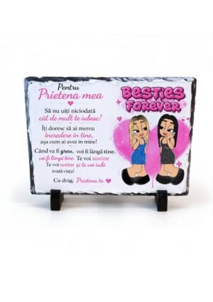 Placa Ardezie Cartoon Pentru Prietena mea V4