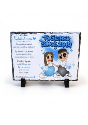 Placa Ardezie Cartoon Pentru Iubitul Meu V3