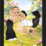 Tablou Personalizat Cartoon Paște V14