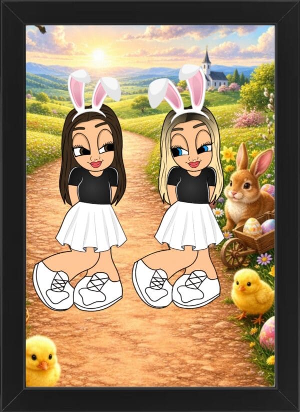 Tablou Personalizat Cartoon Paște V13