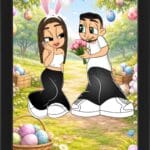 Tablou Personalizat Cartoon Paște V3