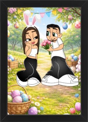 Tablou Personalizat Cartoon Paște V3