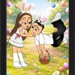 Tablou Personalizat Cartoon Paște V18