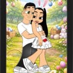 Tablou Personalizat Cartoon Paște V17