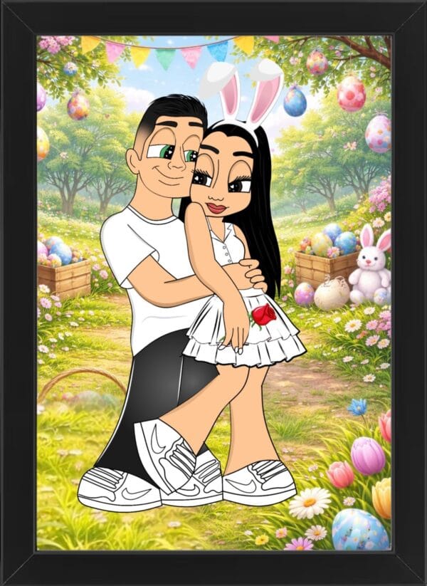 Tablou Personalizat Cartoon Paște V17