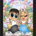 Tablou Personalizat Cartoon Paște V12