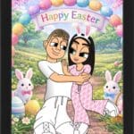 Tablou Personalizat Cartoon Paște V4