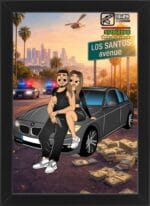 Tablou Cartoon GTA Love Story