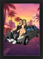 Tablou Cartoon GTA Money & Love