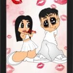 Tablou Cartoon Cuplu