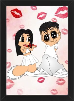 Tablou Cartoon Cuplu