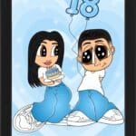 Tablou Cartoon Aniversare
