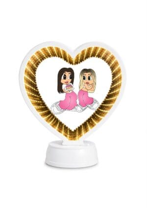Oglinda Magica Cartoon Personalizata INFINITY LED - INIMA V7