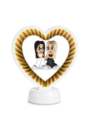 Oglinda Magica Cartoon Personalizata INFINITY LED - INIMA V6