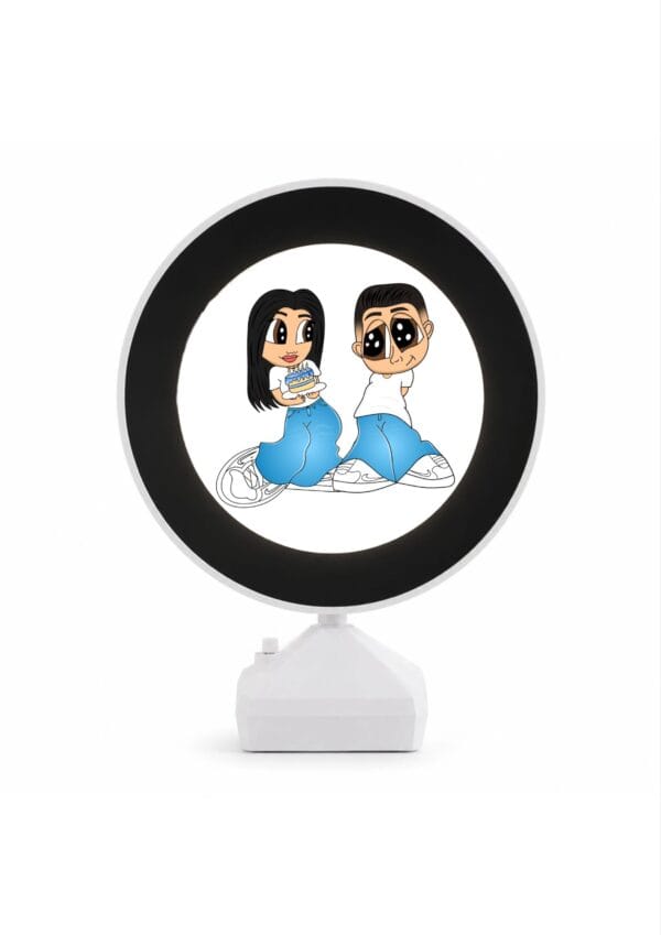 2026/07/94148.jpg Oglinda Magica Cartoon Personalizata LED- ROTUND V9