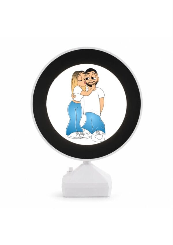 2026/07/94152.jpg Oglinda Magica Cartoon Personalizata LED- ROTUND V8