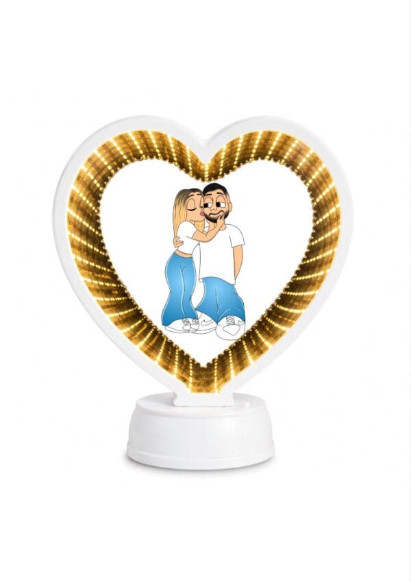 Oglinda Magica Cartoon Personalizata INFINITY LED - INIMA V8