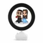 Oglinda Magica Cartoon Personalizata LED- ROTUND V4
