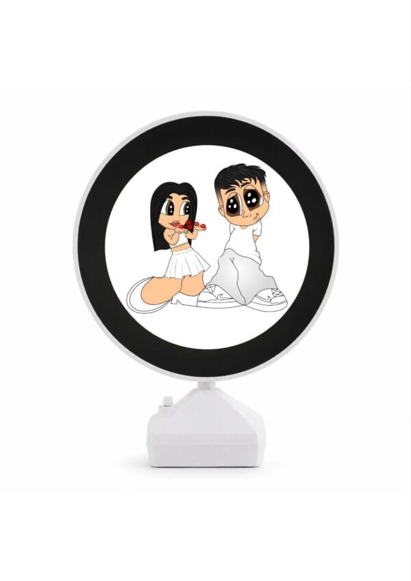 Oglinda Magica Cartoon Personalizata LED- ROTUND